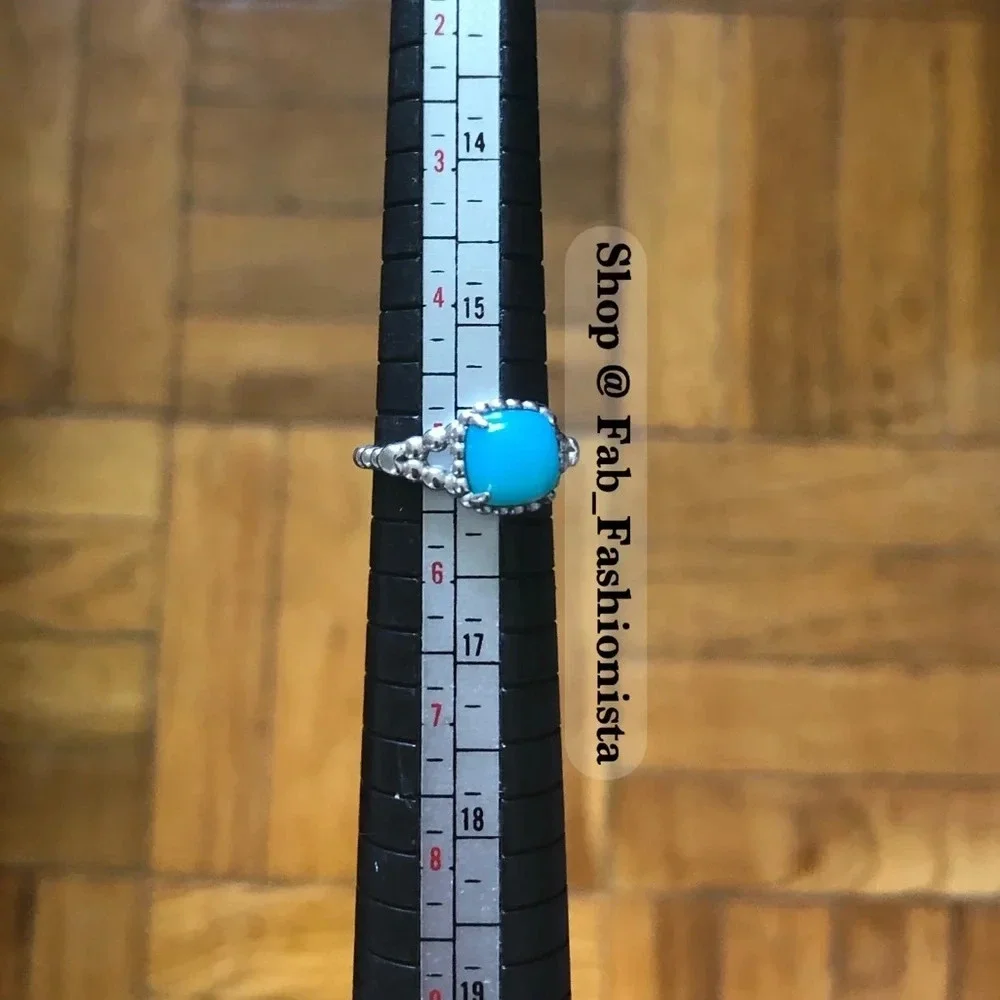 Pandora Sterling Silver blue stone ring